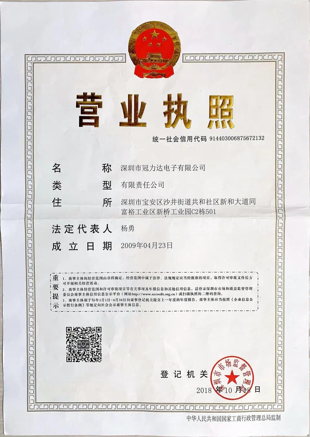 Registration Certifications