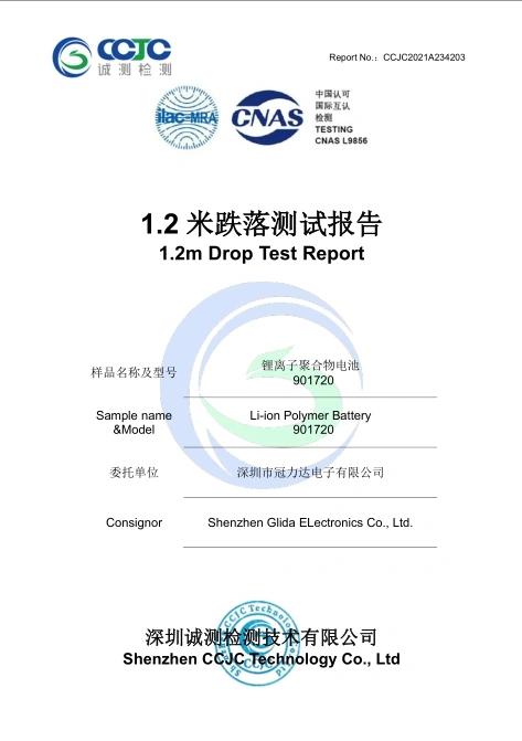 1.2m Drop Test Report