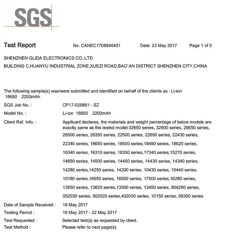 SGS report