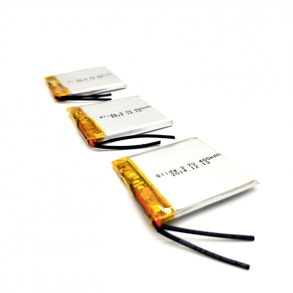 rechargeable polymer battery 313437 3.7V 400mah custom size China Manufacturer