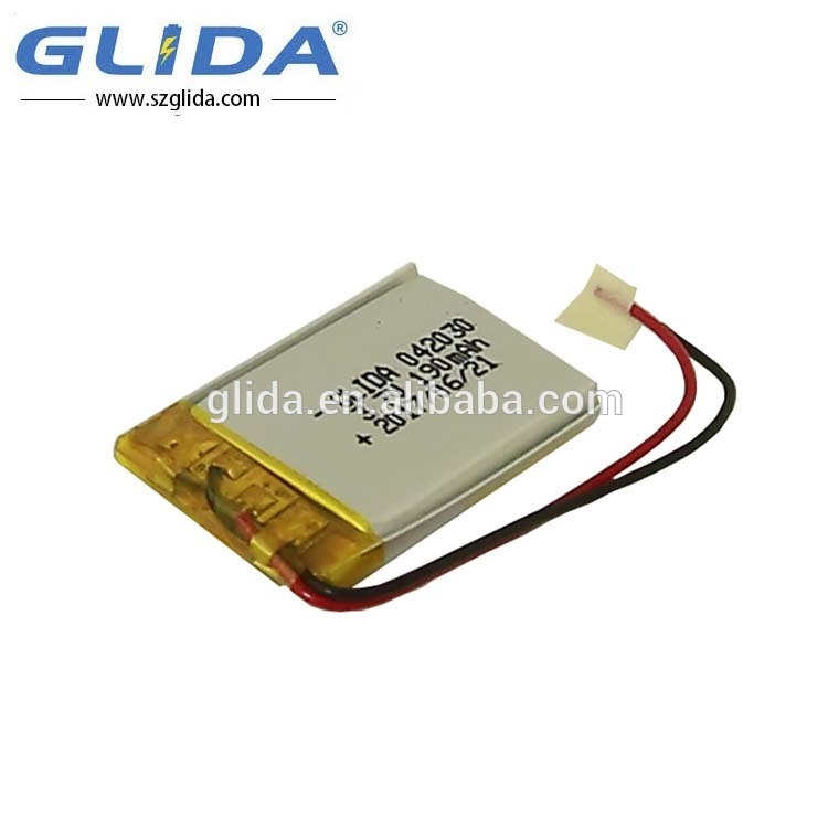 Rechargeable custom lipo battery 3.7v 190mah 402030 China Manufacturer