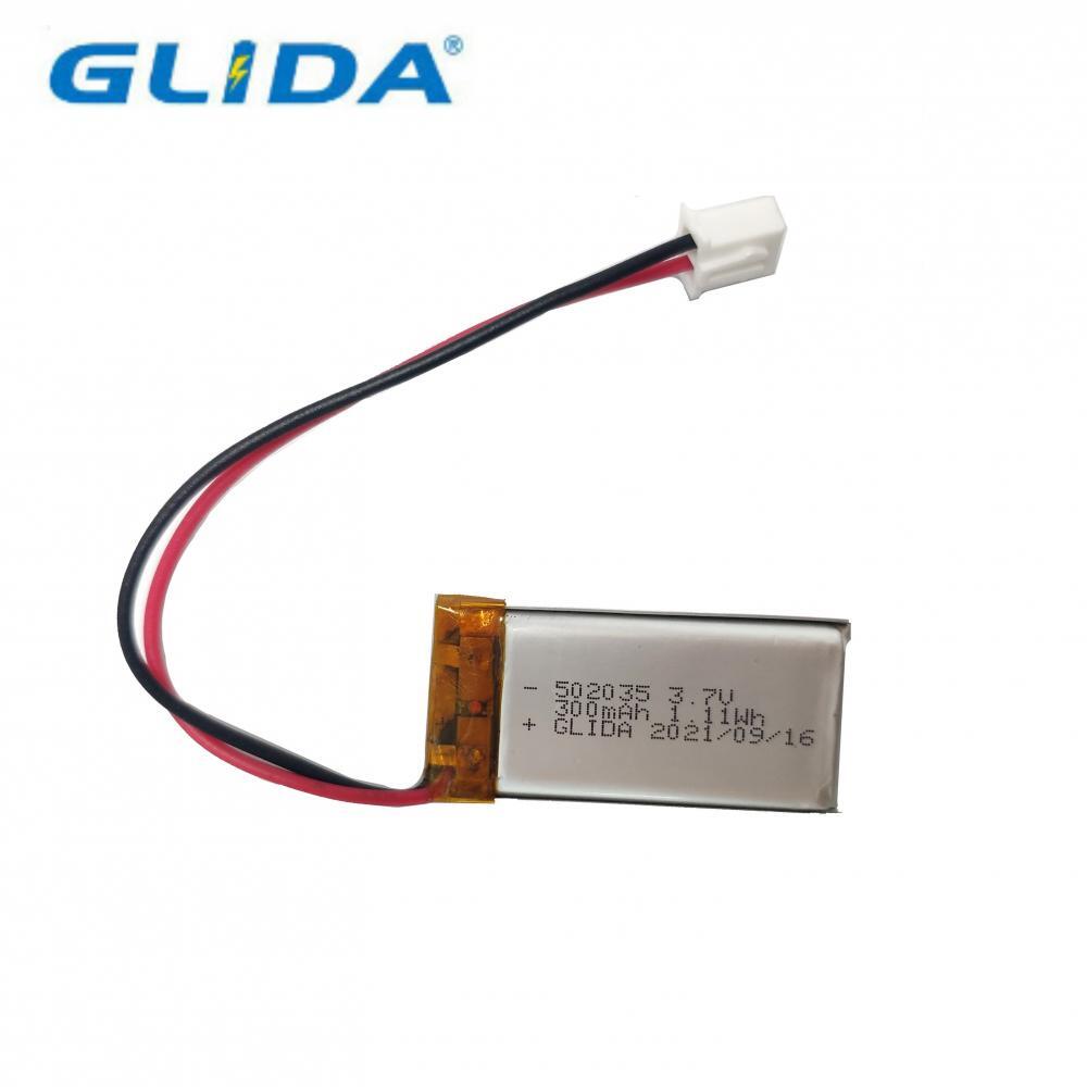 rechargeable high quality polymer battery 502030 300mah 3.7V China Manufacturer