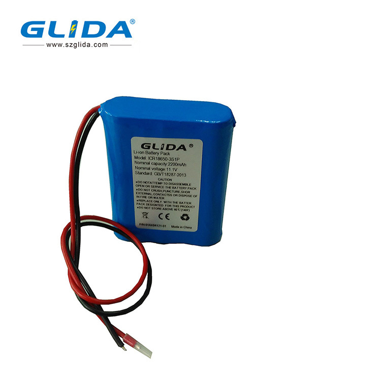 3s1p 11.1v li-ion icr 18650 in rechargeable battery pack 22000mah China Manufacturer
