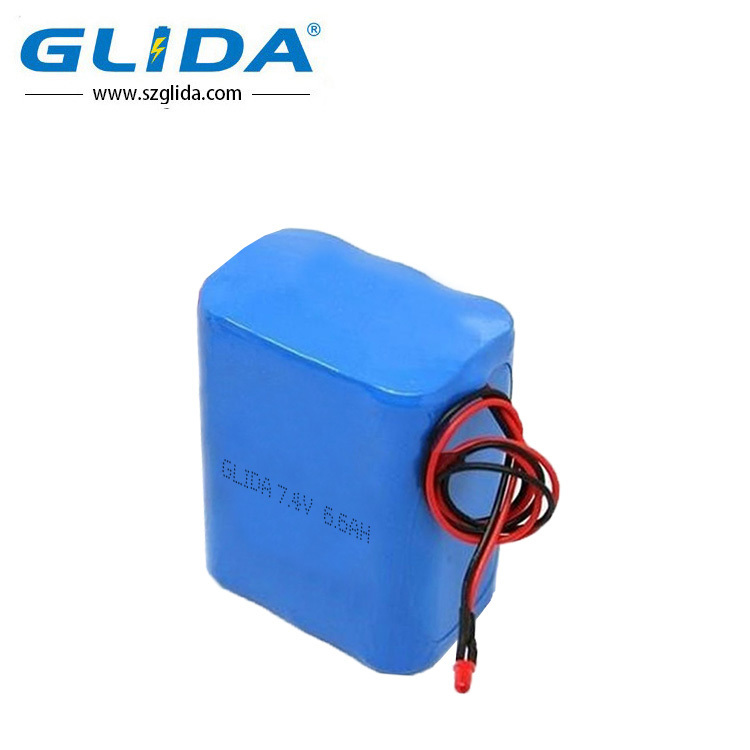 Rechargeable Li-ion 18650 2S3P 7.4V 6600mAh Lithium Ion Battery Pack China Manufacturer