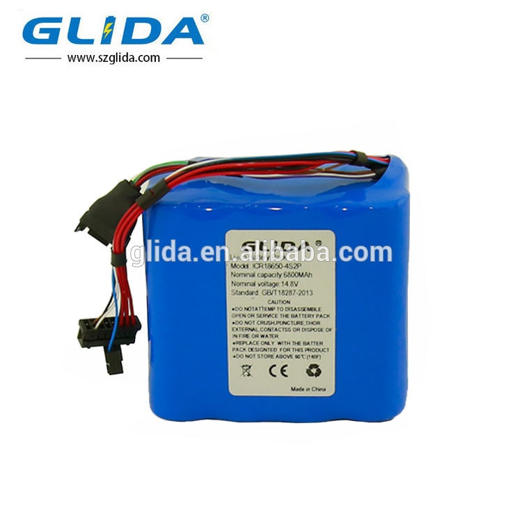 18650 li-ion battery pack 14.8V 6800mah 4S2P China Manufacturer
