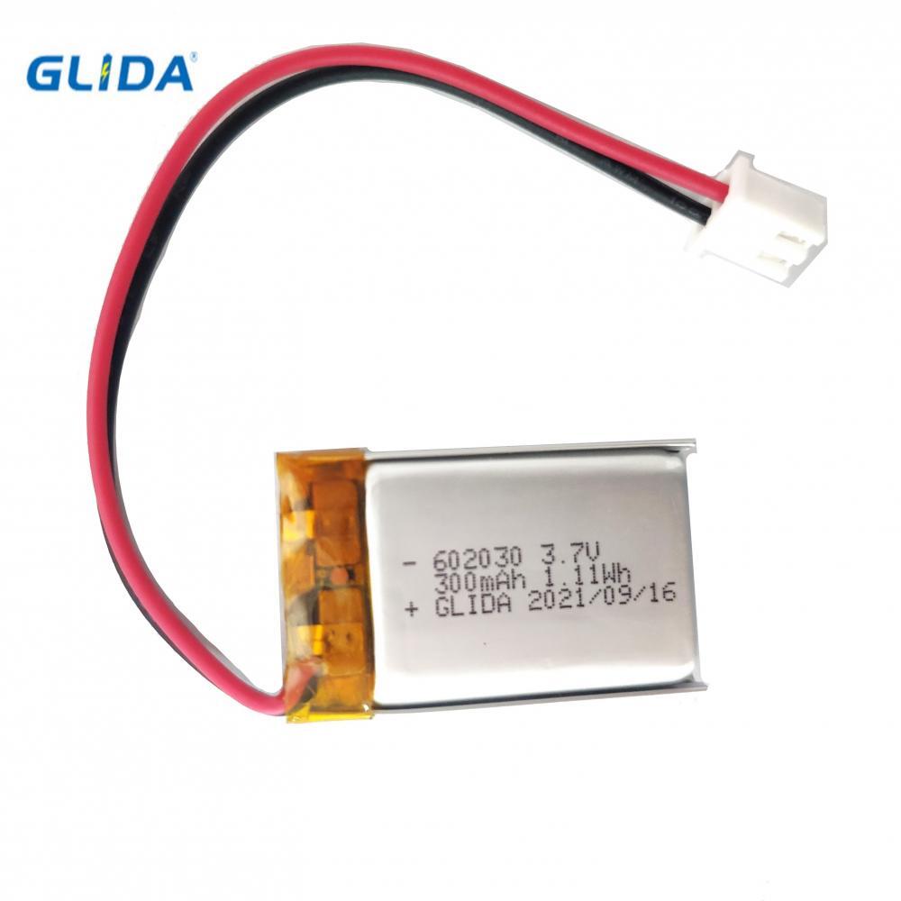 rechargeable lithium polymer battery 602030 300mah 3.7V China Manufacturer