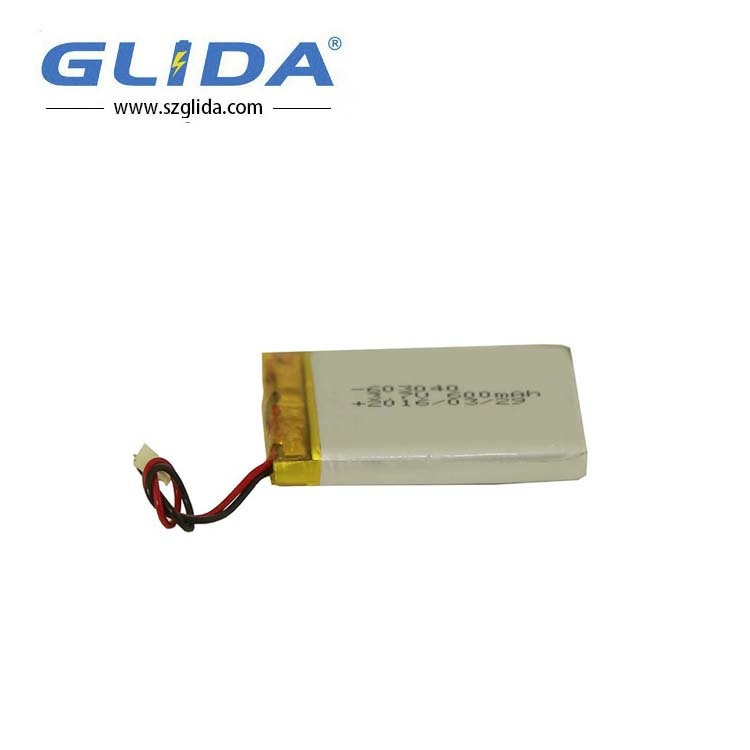 rechargeable lipo 603040 3.7V 600mAh li-po batteries China Manufacturer