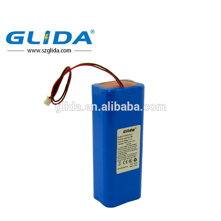 Lithium battery pack 11.1V 6600mah 18650-3S3P China Manufacturer