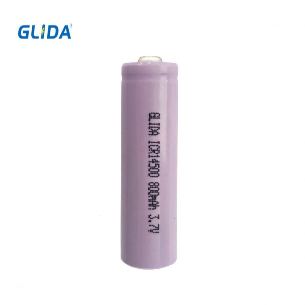 Rechargeable lithium battery cell cylindrical 3.7V 800mah China Manufacturer