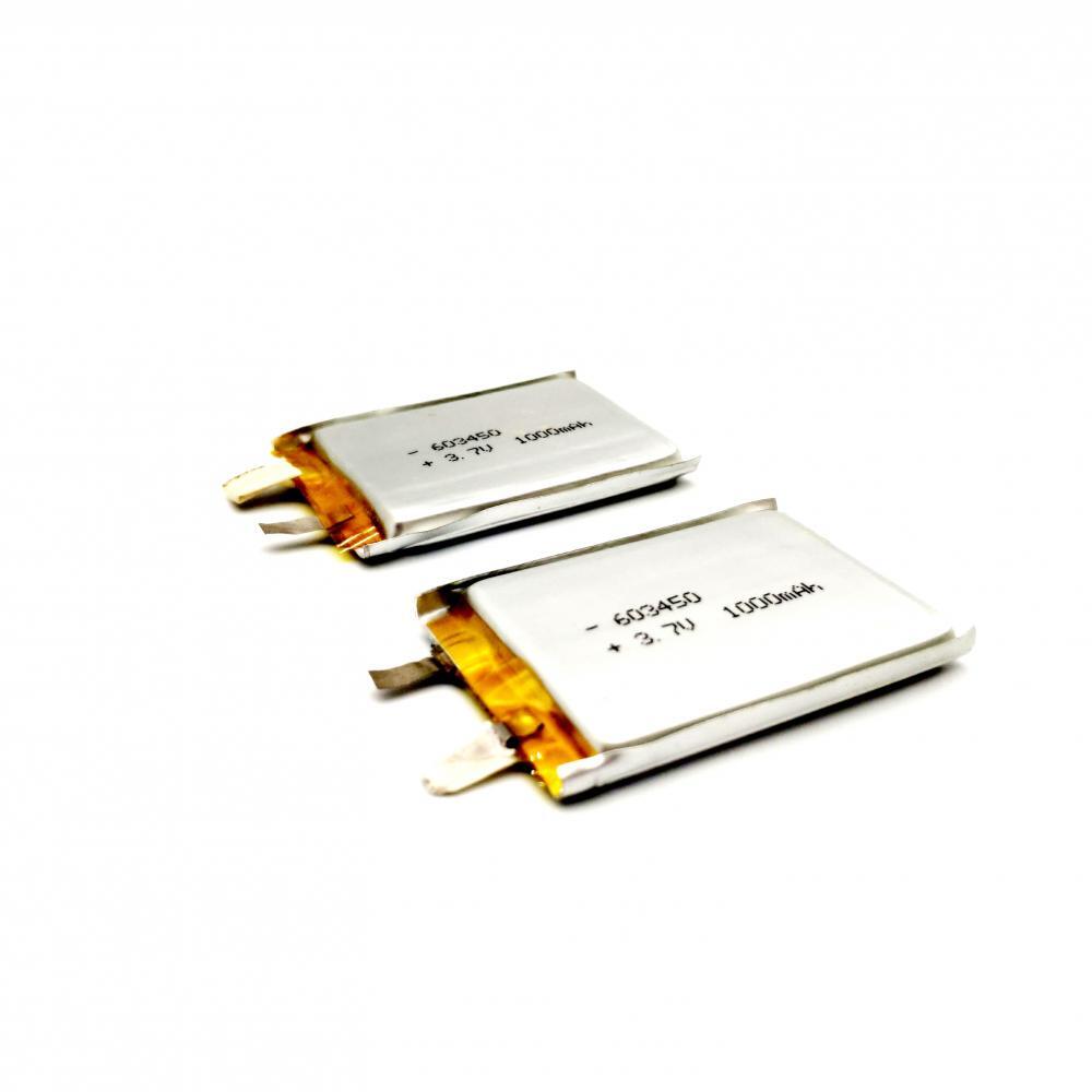 lithium-ion polymer battery 603450 3.7V 1000mah 2000mah China Manufacturer