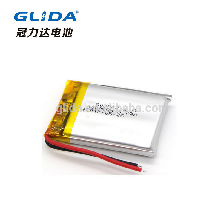 Lithium polymer battery 803040 China Manufacturer
