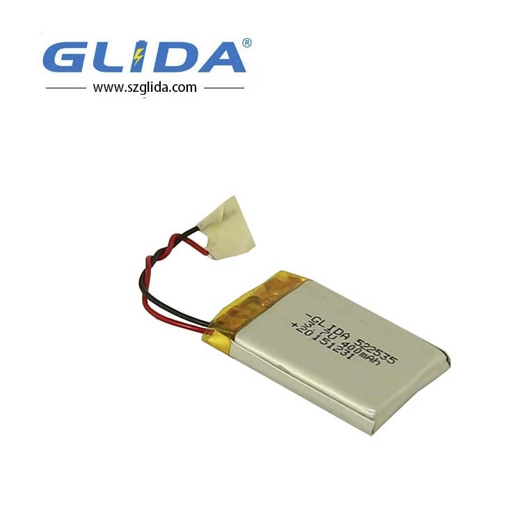 Hot sale 3.7V 400mAh Li-Polymer 552535 Battery China Manufacturer