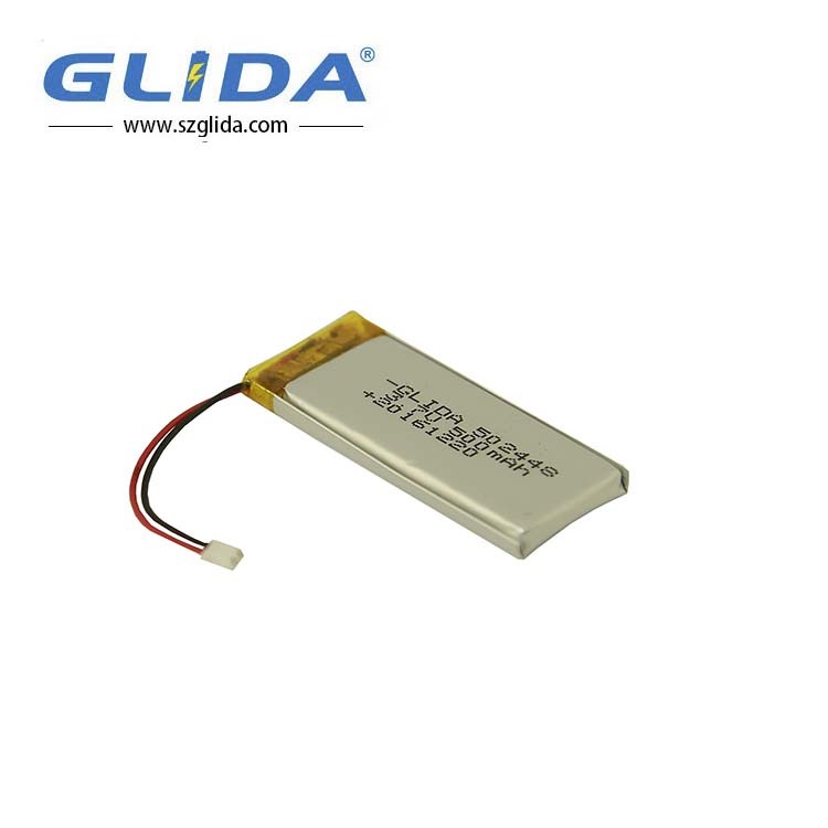 Recharge 50*24*48mm Lithium Polymer 3.7V 500 mAh Battery China Manufacturer
