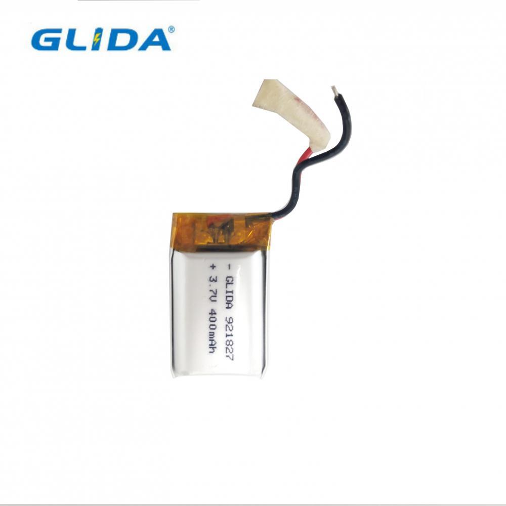 rechargeable lithium polymer battery 921827 400mah 3.7V China Manufacturer