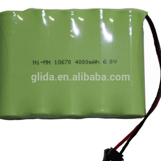 18650 6V 4000mAh NiMH Rechargeable Battery Pack China Manufacturer