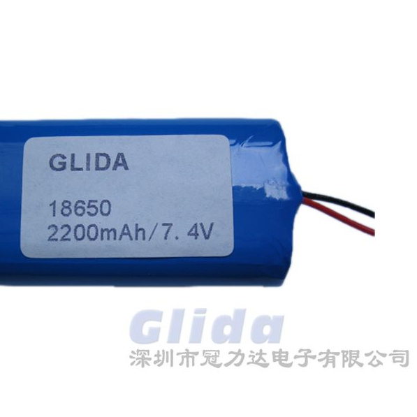2S1P 7.4V 2200mAh 18650 lithium battery group China Manufacturer