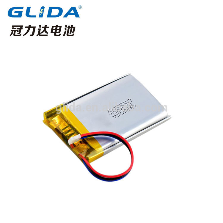 rechargeable 502540 3.7v Li-polymer battery China Manufacturer